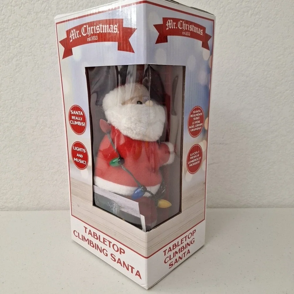MR. CHRISTMAS Tabletop Climbing Santa  17
